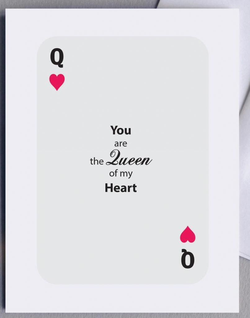 Love Queen of Heart Card