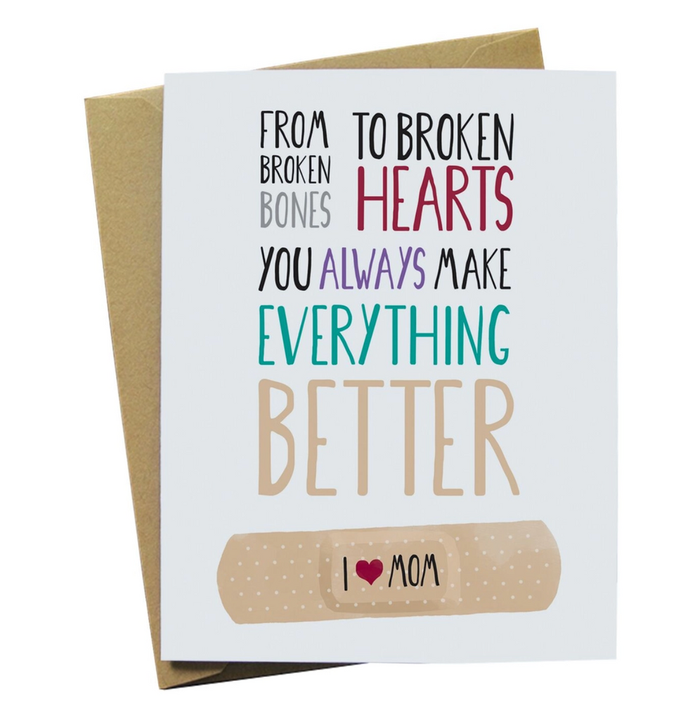 Bandaid Mother's Day Card