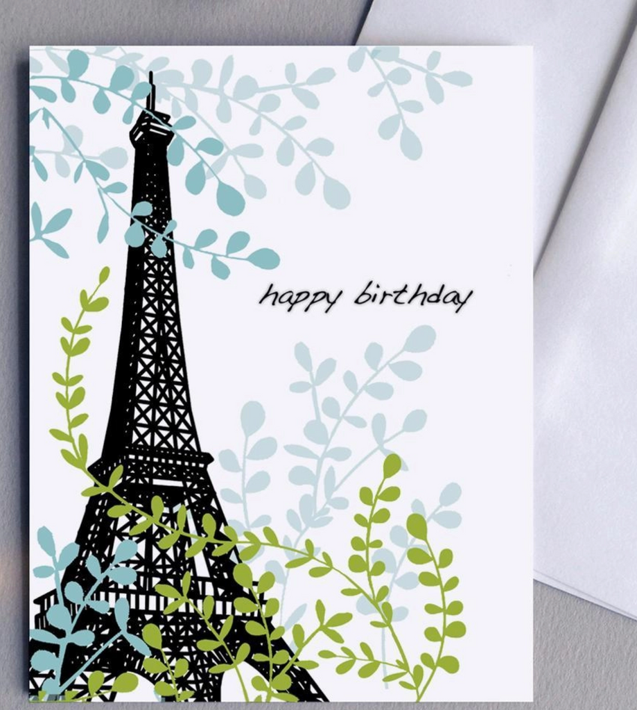 Birthday Eiffel Tower Card