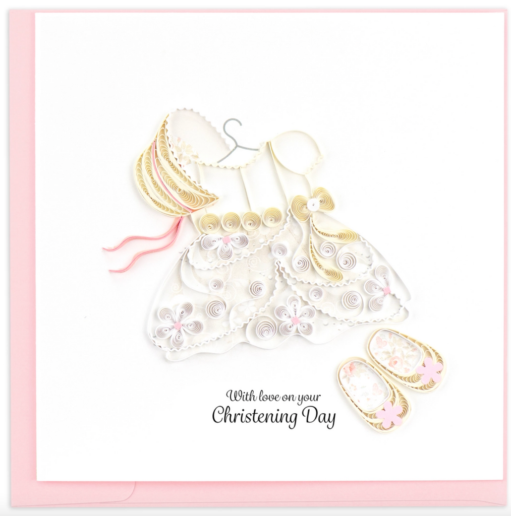 Girl's Christening by Quilling Card