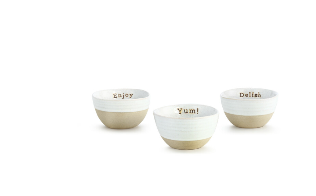 Snow Day Snack Bowls Set of 3 Assorted