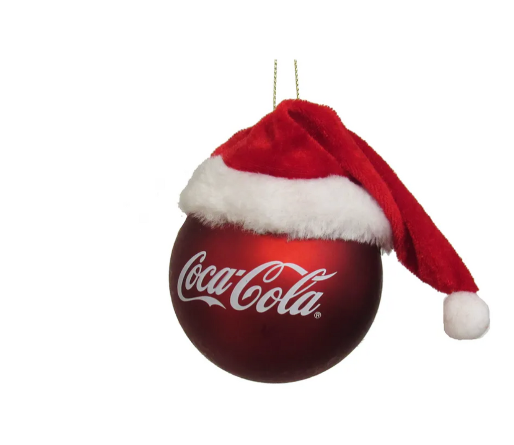 Coca-Cola® Ball With Hat Ornament