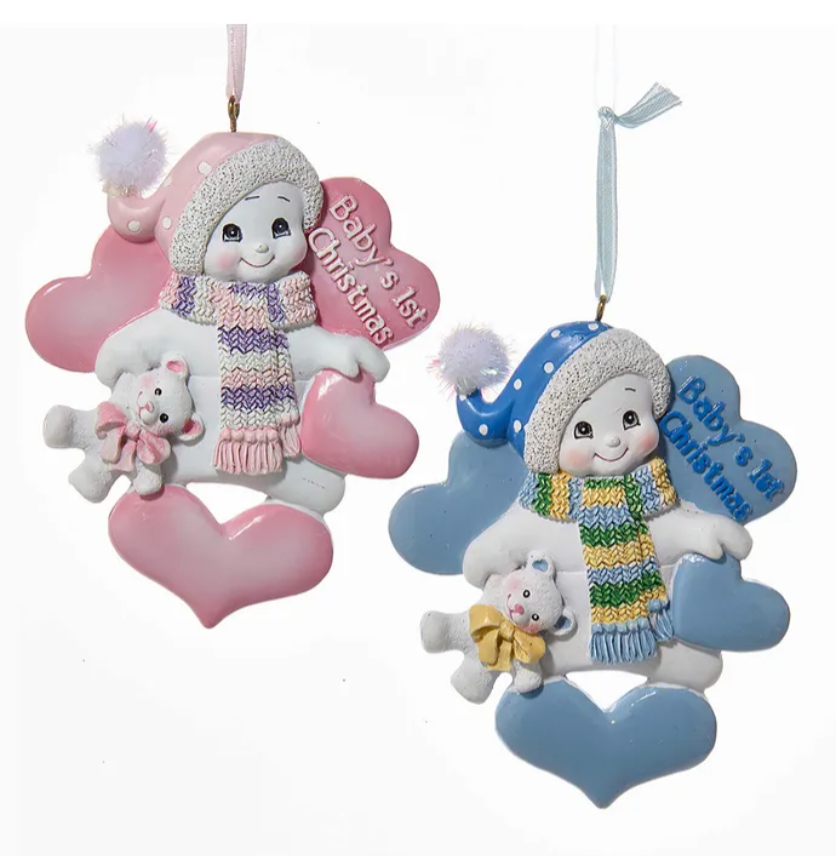 Baby's 1st Christmas Snowman Ornaments