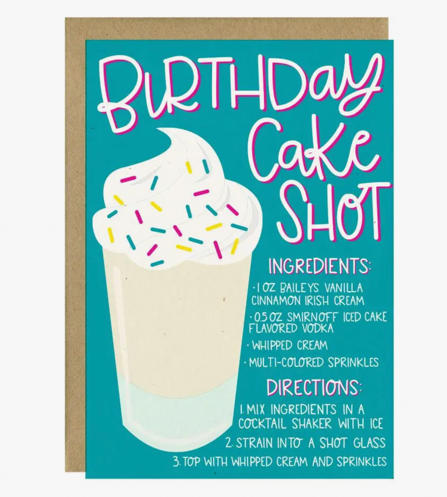Birthday Cake Shot Birthday Card
