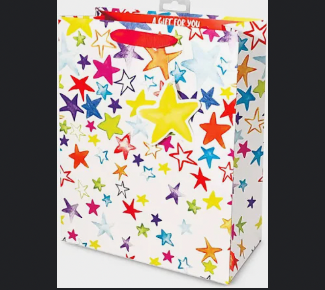 Rainbow Stars Gift Bag- Medium
