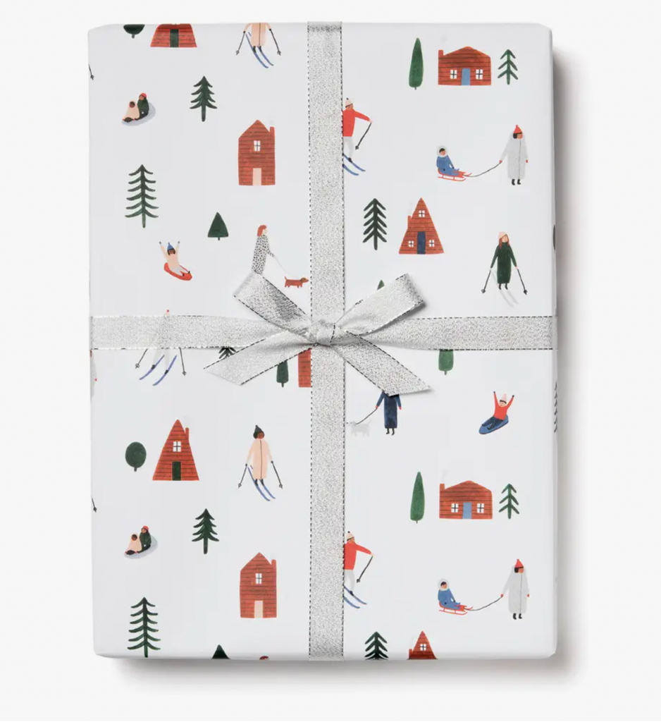 Snow Day Holiday Wrapping Paper Roll