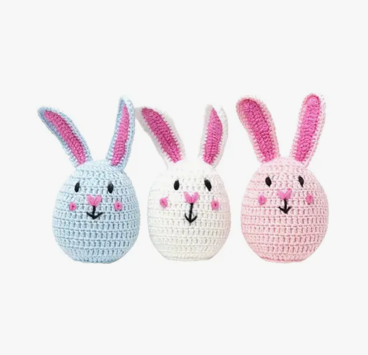 Crochet Bunny Egg Toy