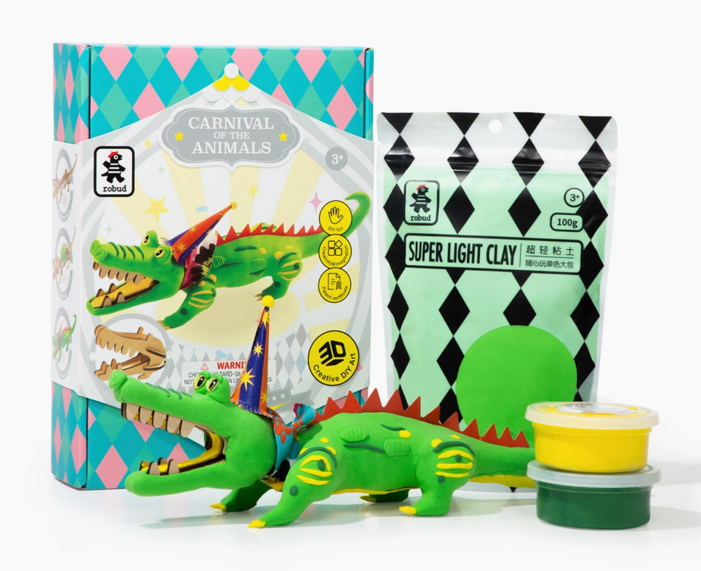 Carnival of Animals: 3D Clay and Wooden Puzzle Kits