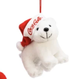 Coca-Cola® Plush Bear Ornaments
