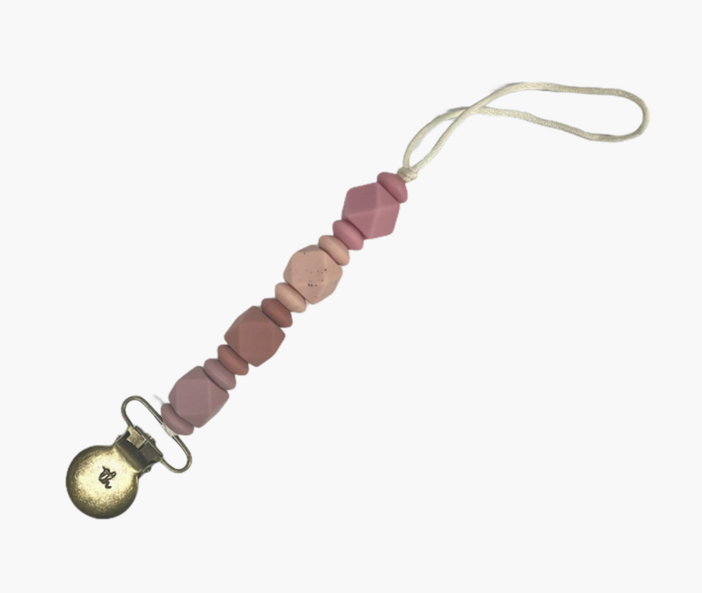 Petite Jewel Pacifier and Toy Clip
