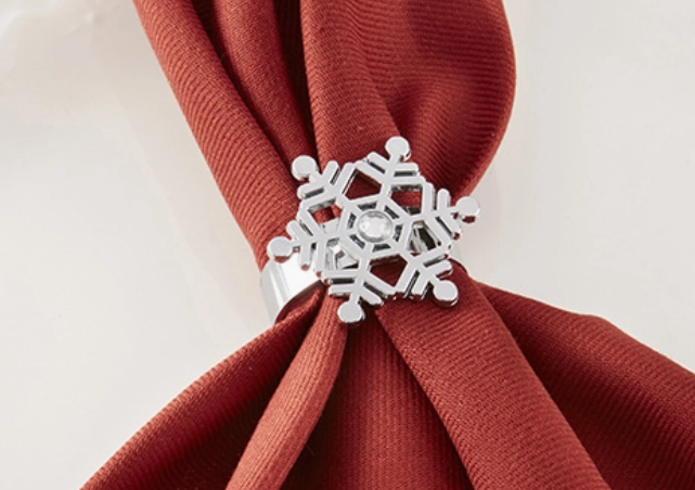Sparkling Snowflake Napkin Ring (Set of 4)