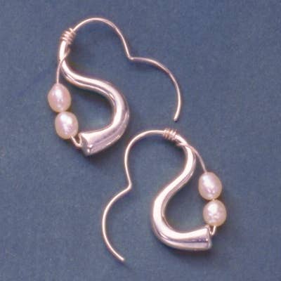 Roman Luxe Pearl Sterling Silver Earrings